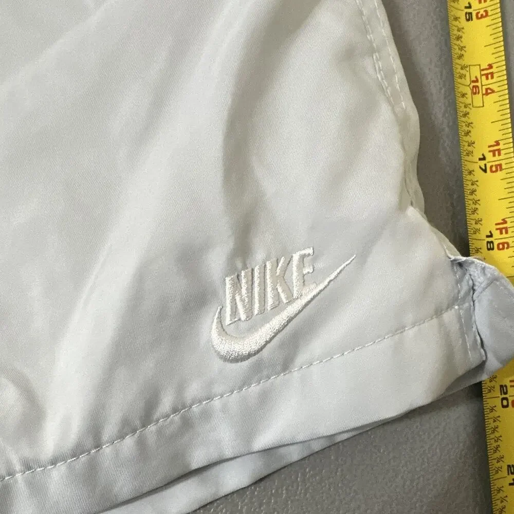 Nike Men's Athletic Shorts whitish grey Solid Drawstring Mesh Lined 8